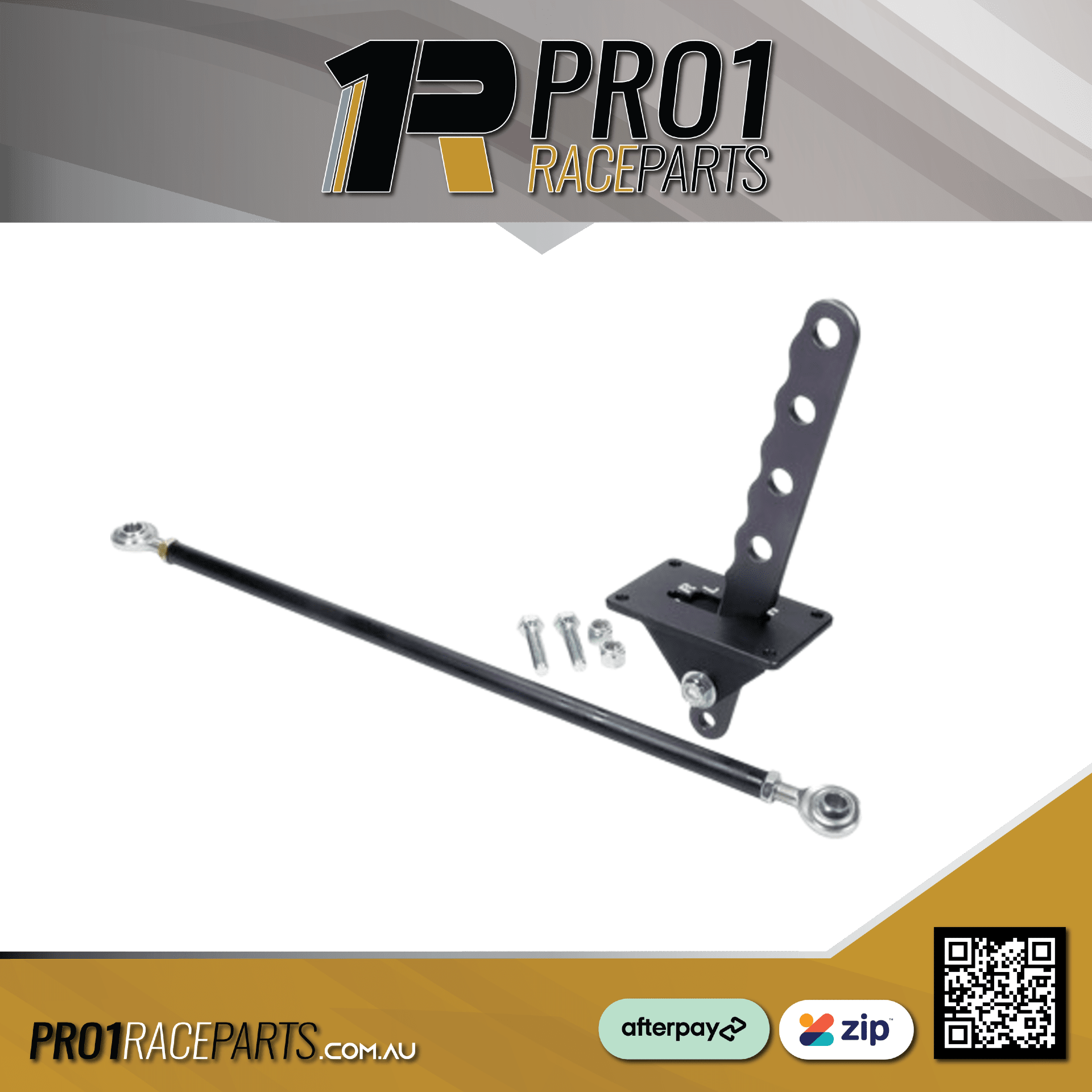 BERT GEN II Aluminium Shifter - Black Anodized - Assembly Kit