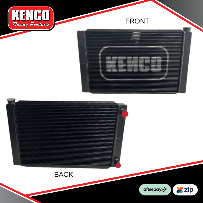 Kenco 31x19 Double Pass Aluminium Radiator - BLACK