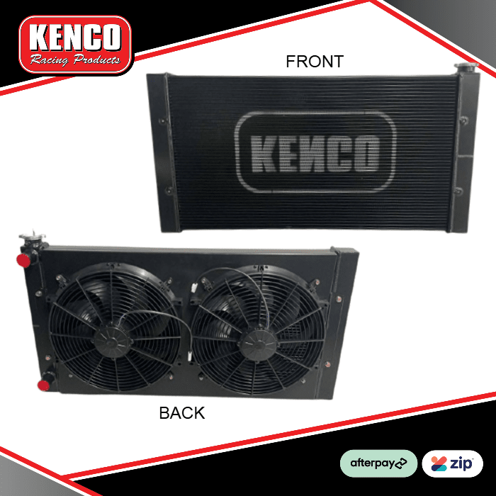 Kenco Big Boy Double Pass Aluminium Radiator - BLACK