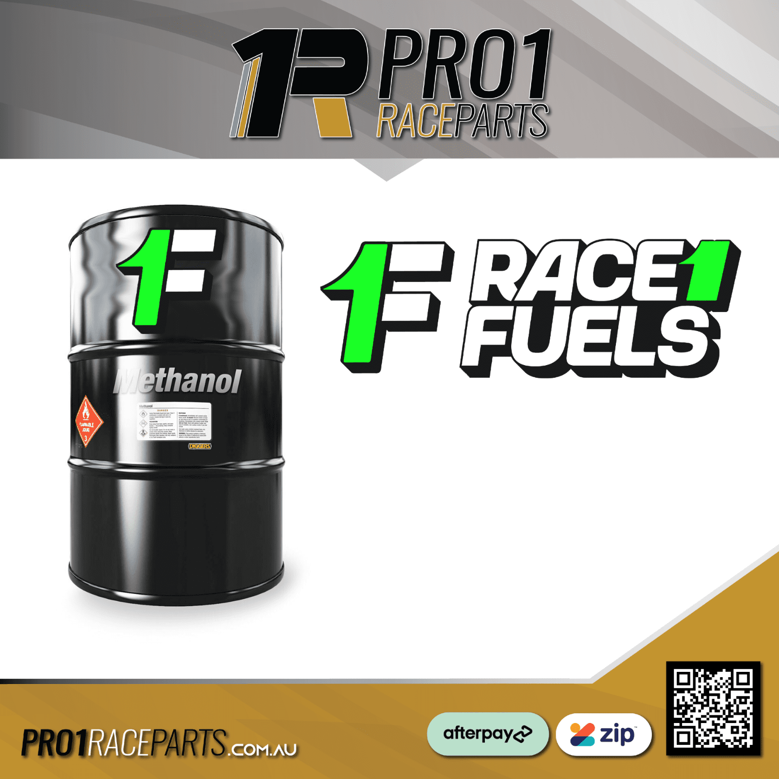 Race1 Fuels 44 Gallon 205L Methanol Speedway Drag Racing Grade PICK UP ONLY