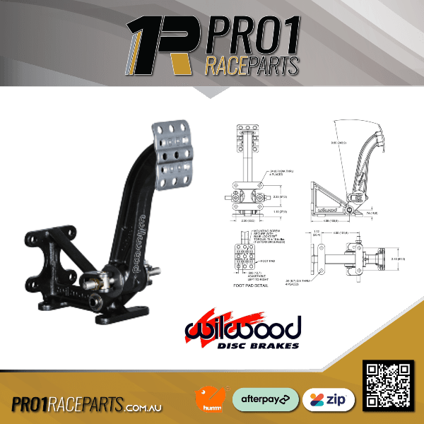 Pro1 Wilwood Floor Mount Single Brake Pedal