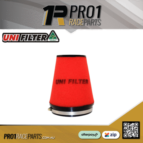 Uni Filter Tapered Pod Filter 76mm x 3in Inlet x 200mm Long - RED