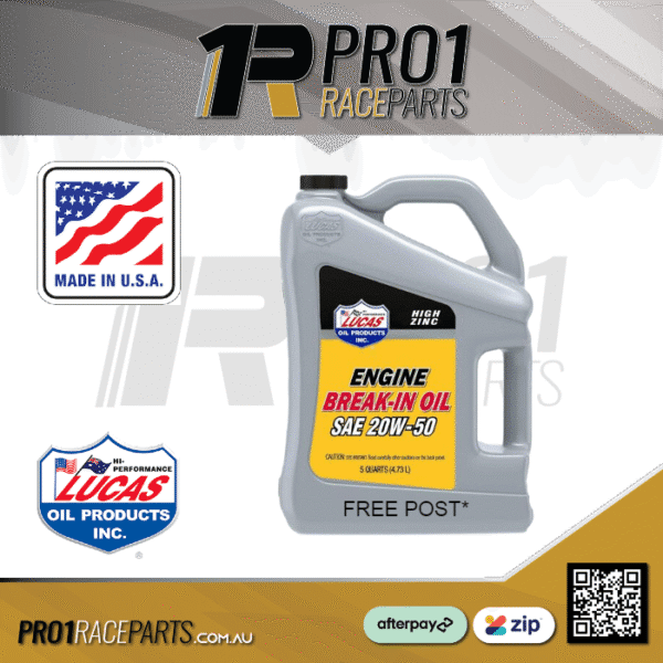 Pro1 Lucas Oils Break In 20w50 Grade Oil
