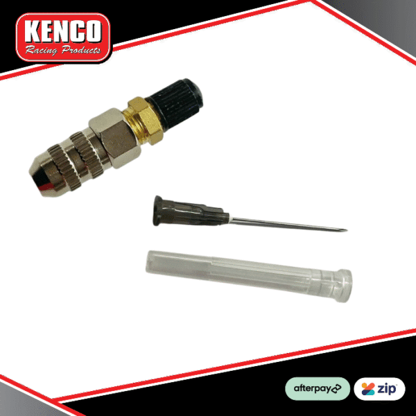 Shock Charge Adapter and Bladder Syringe Kit for Murray Coote Struts Shock Charge Adapter and Bladder Syringe Kit for Murray Coote Struts