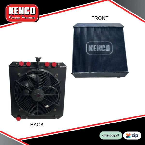 Kenco Wingless Sprintcar Aluminium Radiator - BLACK