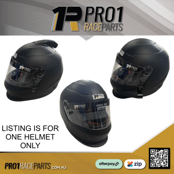 Pro1 SNELL 2025 Helmet - Matte Black - ALL Pro1 SNELL 2025 Helmet - Matte Black - ALL