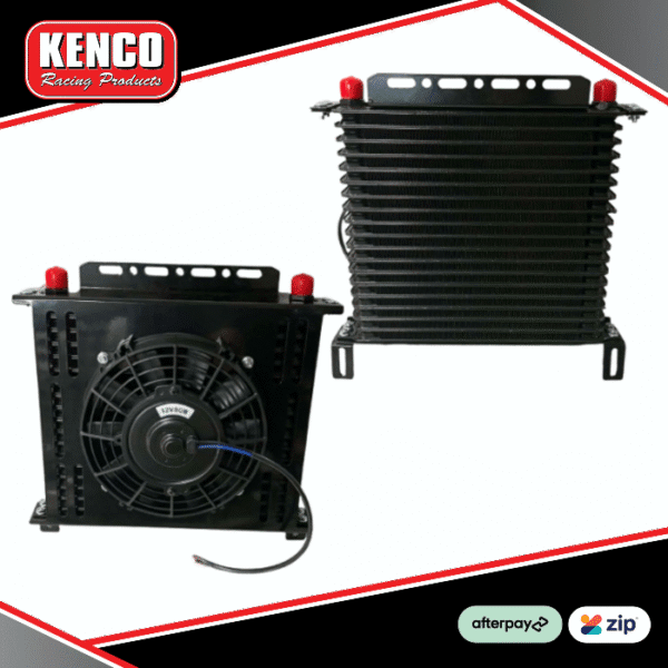 Kenco Racing Oil Cooler with Fan - 12v Kenco Racing Oil Cooler with Fan - 12v