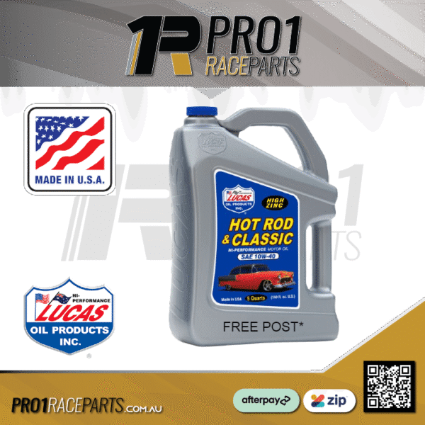 Pro1 Lucas 10 40w Hot Rod Oil 5l Pro1 Lucas 10 40w Hot Rod Classic Oil