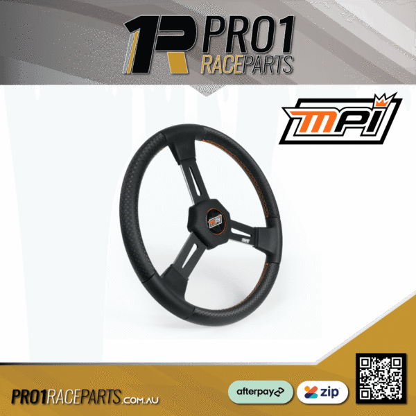 MPI 15in Soft Grip Aluminium Steering Wheel - Open Wheel