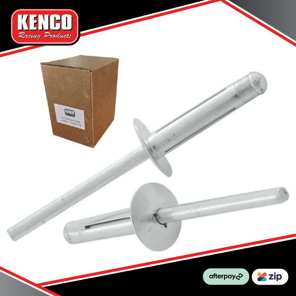 Kenco large panel head Tri Fold Exploding rivit white 250pk