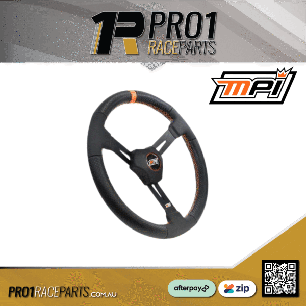 MPI 15in Soft Grip Aluminium Steering Wheel