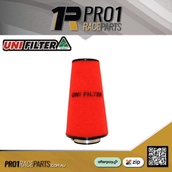 Uni Filter Tapered Pod Filter 76mm x 3in Inlet x 300mm Long - RED