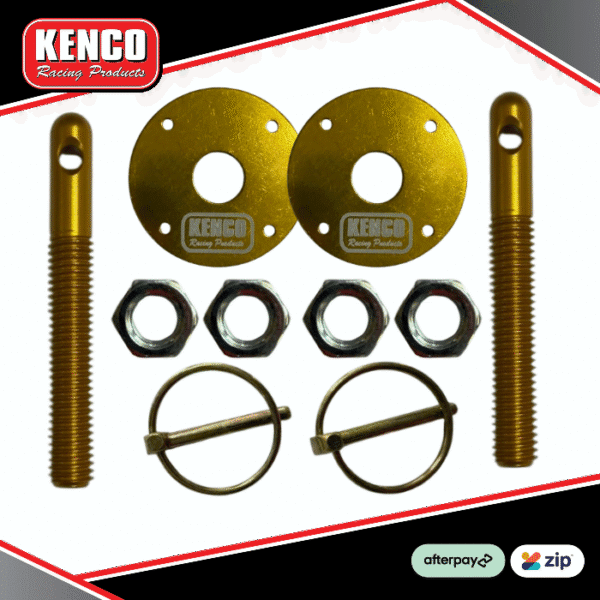 Kenco Bonnet Pins and Washers Kit - Gold