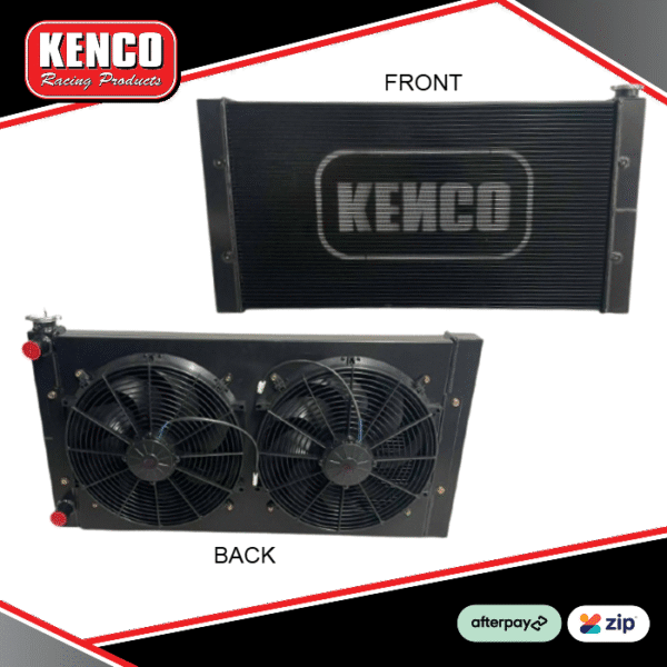 Kenco Big Boy Double Pass Aluminium Radiator - BLACK Kenco Big Boy Double Pass Aluminium Radiator - BLACK