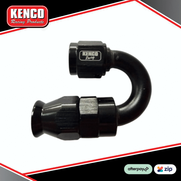 Kenco Racing 180 Degree Nylon PTFE Hose Type Fitting - Black