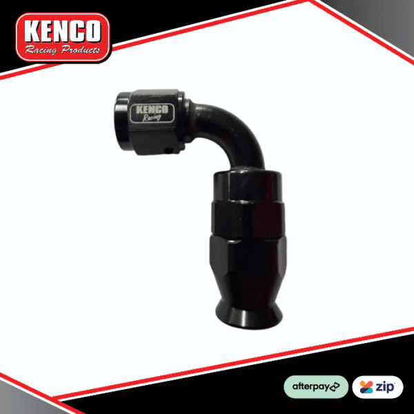 Kenco Racing 90 Degree Nylon PTFE Hose Type Fitting - Black