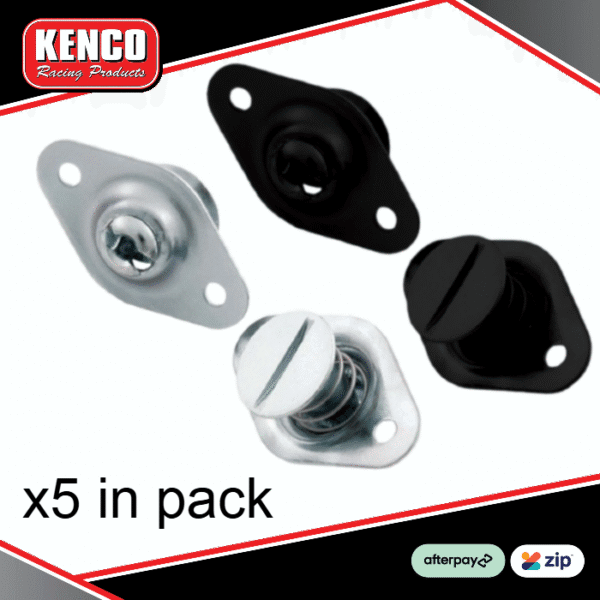 Kenco Racing Self Ejecting Quarter Turn Fastner - 5pk