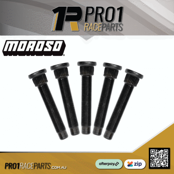 Moroso Race Wheel Studs 1 2-20in Thread x 3in Long - 5 Pack Moroso Race Wheel Studs | 1/2-20in Thread x 3in Long | 5 Pack